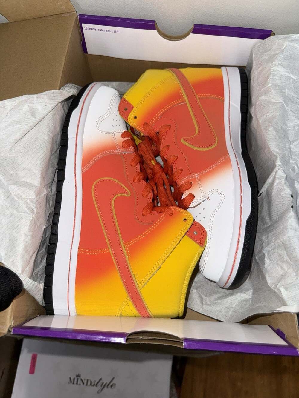 Size 8 Nike SB Dunk High Sweet Tooth Candy Corn LEP